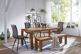 FineBuy Table à Manger Bois Massif Table de Cuisine Design Sheesham 120 x 60 cm | Table de Salle à Manger Style Maison de Campagne Table en Bois Meubles en Bois Naturel Salle à Manger Meubles