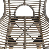 Tidyard 4 pcs Chaise de Jardin | Chaises de Salle à Manger | Chaises d'Extérieur en Rotin 48x64x85 cm Marron