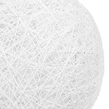 LUM&CO Abat-jour suspendu en forme de boule, blanc, 20 x 19 x 20 cm