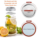 6 Paquets Bocaux en Verre Avec Couvercles, Mason Jars 450ml Bocaux de Stockage de Nourriture Pour Conserve Confiture,Yaourts de Miel Haricots Avec des Couvercles de Rechange 18pcs