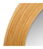 Atmosphera - Miroir Rond en Rotin Diamètre 50 cm