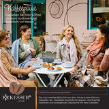 KESSER® Bistroset Set de 3 pièces table de bistrot avec 2 chaises pliantes - Ensemble de meubles de balcon - Meuble de jardin - Ensemble de meubles de jardin - En métal - Blanc