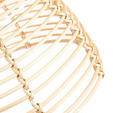Abat-jour de plafond suspendu en rotin brun clair en osier traditionnel par Happy Homewares