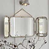 Loberon Miroir Kacey - Laiton, Verre de Miroir - H/L/P env. 29/79 / 1.5 cm - argenté
