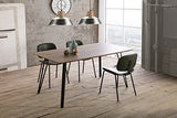 ambiato NB. Table à Manger en Panneau MDF Noir 160 x 90 cm Table de Cuisine