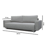 E-MEUBLES Canapé lit Convertible Salon Relax Noveau scandinave Design Revêtement de Canapé Melisa (Rose)
