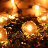 IREGRO Guirlande Lumineuse G40 Lampes Cordes 40 Ampoule 12.8 M Etanche Décoratif S’Allume pour l’Indoor, Outdoor, Chambre, Patio, Mariage, Fête, Décorations de Noël