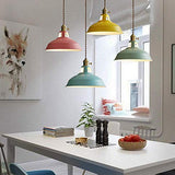 Moderne Metal Suspensions luminaires Abat-Jour, Industrielle Suspensions Eclairage Pendentif Lumiere E27 Eclairage de Plafond Luminaires Intérieur pour Cuisine Salle à Manger Chambre Vert