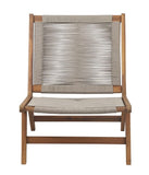 BEAU RIVAGE Avery Fauteuil Bas de Jardin, Bois, Naturel, 81 x 60 x 72 cm