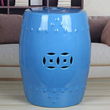Qivor Pouf Tabourets Tabourets Tabouret Tabouret Tabouret De Travail Tabouret De Douche Escabeau Jingdezhen De Style Chinois De Porcelaine Jetée Céramique Creuse Tabouret Assis Rétro Rond Trou Carré