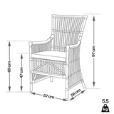 PACIFIC linea Fauteuil Amelie - Rotin