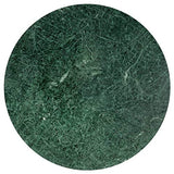 pedkit Table Basse Table de Canapé Vert 60x60x35 cm Pierre véritable Texture marbre