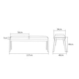 Banc Banc en bois solide brun tabouret de chaussures de tabouret de banc de repas longue créative