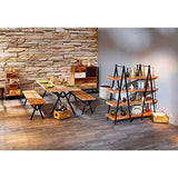 Paris Prix - Table De Repas en Bois alcantra 175cm Naturel