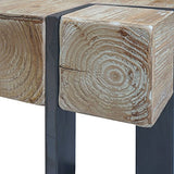 Table Basse de Salon HWC-A15, Table d'appoint, jardinière, Bois Massif de Sapin Rustique - 70x70cm