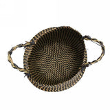 Panier de Rangement de Fleurs Tressé a Linge Osier Deco (38 X 36cm)