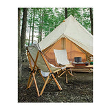 VVJYJF Chaise Pliante Extérieure,Toile Épaisse en Bois Massif Chaise Papillon Jardin Chaise de Camp de Plage Cadre en Aluminium et Tissu Oxford Léger Durable pour Camping Jardin