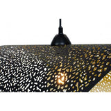 C-CRÉATION - Suspension NISLEY pour Utilisation en Intérieur - Métal - Style Industriel - D60 cm - 1 Ampoule 8 Watts pour Douille E27 - Noir