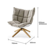 Dfghbn Canapé Chaise Salon Overstuffed Coussin de Chaise avec Les Jambes en Bois Chambre Plancher for Canapé Chaise Lazy Lounge Chaise (Color : Gray, Size : Free Size)