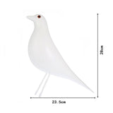 MagiDeal Statue Oiseaux En Résine Ornement De Décoration Figurine Décor Bricolage Jardin Maison - Blanc