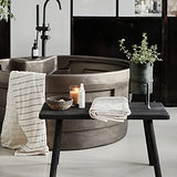 House Doctor Banc Nadi Noir, Product Size:l: 81 cm, w: 38 cm, h: 43 cm