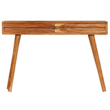 Tuduo Console avec Tiroirs poussiere d'Acacia Massif 118 x 30 x 80 cm Design Unique, Moderne et élégante Table Console entrée