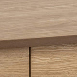 AC Design Furniture Konrad Table de Bureau, H : 74 x L : 105 x P : 45 cm, Chêne huilé et plaqué chêne, 1 pce