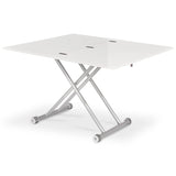 INTENSE DECO Table Basse relevable Blanc laqué