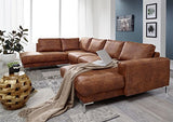 MASSIVMOEBEL24.DE Canapé d'angle (Cognac) - London