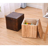 Tabouret en Bois Massif Adulte Petit Banc De Mode Canapé Famille Table Basse Bûches De Pin HENGXIAO (Color : Yellow)