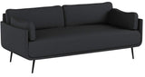 Scandinavian Design, Heaven canapé 3 places, tissu gris foncé, 202 x 83 x 92 cm