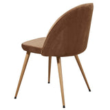 Chaise de Séjour Scandinave velours,Taupe, 47cm x 77cm x 50cm, Lot de 4