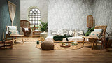 Livingwalls papier peint intissé New Walls Cosy & Relax papier peint effet jungle papier peint palmier 10,05 m x 0,53 m crème beige vert 373964 37396-4