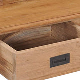 vidaXL Bureau Table d'Ordinateur Informatique Table d'Etude Table d'Ecriture Table de Travail Maison Salle d'Etude Bois de Teck Massif