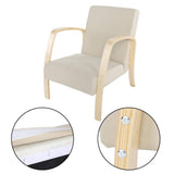 Estink Fauteuil en Bois, Fauteuil inclinable, Fauteuil en Bouleau Bois, Fauteuil de Jardin en Bois, pour extérieur, Jardin, Porche, Restaurant, Bar, hôtel, aménagement paysager, 60 x 67 x 78 cm
