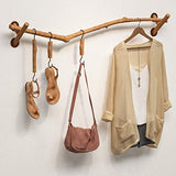 Porte manteau Porte-manteau mural rétro, Cintre de branche d'arbre en bois, Tringle à vêtements suspendue de décoration murale, Présentoir de vêtements pour magasin de vêtements/maison