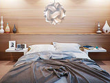 CREATIV LAMP - Suspension Luminaire - Lustre Chambre Prêt à Être Branché | Abat-Jour à Suspendre au Plafond| | Pour Décoration Salon, Chambre Enfants, Ado, Adultes - Ø44 cm - Mix Bleu Turquoise