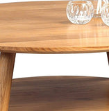 HomeTrends4You Stella Table Basse, Chêne, wildeiche massiv geölt, 80 x 80 x 45 cm