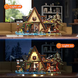 FUNWHOLE - Cabane en A Ensemble de Briques de Construction Lumineuses - 2061 PCS Adult Construction Model Set for Adults and Teen