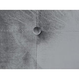 Paris Prix - Tête De Lit Capitonnée en Velours Amor 180cm Argent
