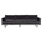 Esto Canapé 3 Places Rodeo Velours Gris Lounge Wohnideebilder Garniture de Sofa canapé Lounge 3 Places