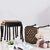 LEBAO-Small stool Petit Tabouret Petit Banc-Tabouret Bas De Loisirs De Tabouret De Rotin D'imitation en Plastique pour Le Banc De Chaussures