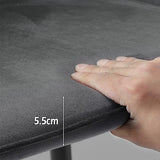 TUKAILAi Lot de 2 tabourets de bar en velours avec siège et dossier rembourrés - Chaises de comptoir de cuisine, tabourets de bar avec pieds et repose-pieds en métal noir pour salle à manger, bar,