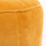 Icon Pouf Milano, 55cm x 35cm, Tabouret, Grand, Velours, Poufs de Salon (Jaune Ocre)