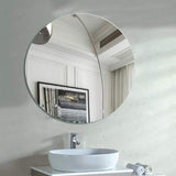 Miroir mural Miroir de Salle de Bains Rond, sans Cadre, Miroir de Maquillage de Miroir de Maquillage de Style européen pour la Maison, Miroir de Maquillage (50cm / 60cm / 70cm / 80cm)