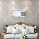 Tidyard Miroir Mural Magnifique pour Salle de Bain/Dressing Style Baroque Argenté 100 X 50 cm