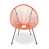 Alice's Garden Fauteuil Acapulco Forme d'oeuf - Terra Cotta - Fauteuil 4 Pieds Design rétro, Cordage Plastique, intérieur/extérieur