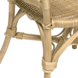 ROTIN DESIGN Chaise Selva Miel en Osier fitrit
