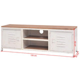 vidaXL Meuble TV 120x30x40 cm Blanc Socle de Télévision Support de Télévision
