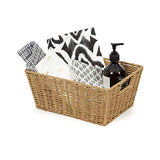 COMPACTOR Panier de Rangement en Papier Tressé à la Main, Rectangulaire, Bois Clair, 31 x 24 x H. 14 cm, RAN6542